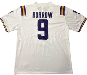 Camiseta deportiva de jugador de fútbol americano universitario Nike Joe Burrow blanca LSU Tigers para hombre talla XL - Imagen 1 de 15
