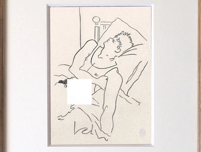 Jean Cocteau Dibujo Masculino Francés Boceto Erótico Querelle Marinero Desnudo Foto 1 de 4