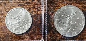 2024 Silver Mexican Libertad Onza 1/2 oz And 1/4 Oz Brilliant Uncirculated - Picture 1 of 5