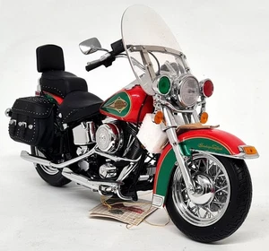 Franklin 1/10  Harley Davidson Heritage Softail Christmas Edition 2003 Motorbike - Picture 1 of 10
