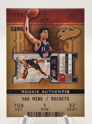 Yao Ming 2002-03 Fleer Authentix Rookie /1250 #101 - Image 1 of 2