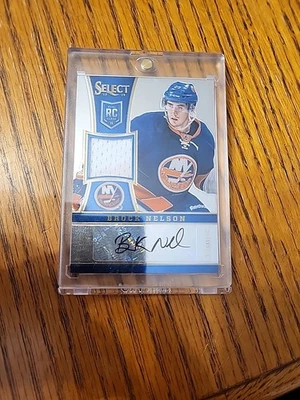 2013-14 Select Hockey Brock Nelson Relic/Autograph #050/199 - Image 1 of 4