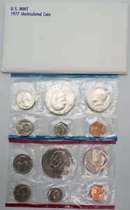 1977 - P&D Uncirculated US Mint Coin Set in OGP - Picture 1 of 2