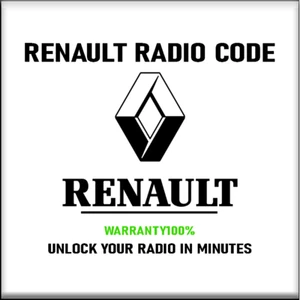 RENAULT RADIO CODE UNLOCK STEREO PHILLIPS BOSCH TOUCH SCREEN SAT/NAV 1 SERVICE - Picture 1 of 2
