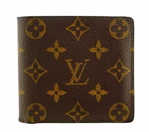Autentico portafoglio anni 90 LOUIS VUITTON monogramma tela pelle Marco bifold Spagna - Foto 1 di 10