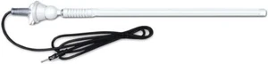 Dual MANT16W Durable Mast Long Range Marine Radio Flexible Antenna AM/FM White - Picture 1 of 1