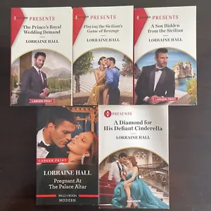 Lorraine Hall Romantic Paperback Books Lot of 5 - Foto 1 di 2