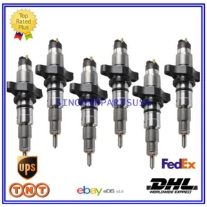 6X Fuel Injectors 0445120075 for Cummins 6L ISLE QSL Holland T6 T7 Iveco Case IH - Picture 1 of 1
