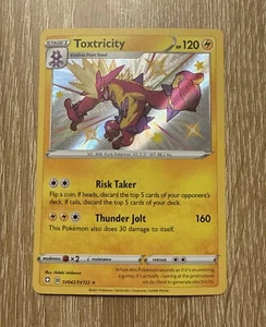 Toxtricity Pokemon Shining Fates SV042/SV122 Shiny Holo Rare NM - Picture 1 of 3