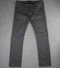 Superdry Corporal Slim Fit Jeans Men's Size W36 L34 Dark Grey Good Condition