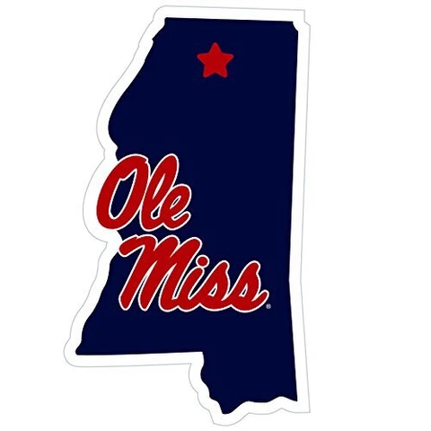 NCAA Fan Shop Mississippi Ole Miss Rebels Home State 11 Inch Magnet One Size Cover