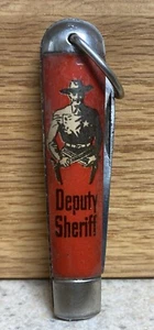 VINTAGE OLD IMPERIAL KNIFE LK. CO DEPUTY SHERIFF POCKET KNIFE 2.5” BLADE USA - Picture 1 of 13