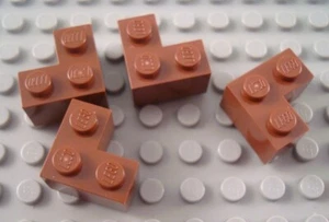 New LEGO Lot of 4 Reddish Brown 2x2 Corner Creator Modular Brick Pieces - Picture 1 of 1