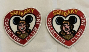 2 parches raros de radioaficionado CB Squeaky Collector Club Inc. - Imagen 1 de 3