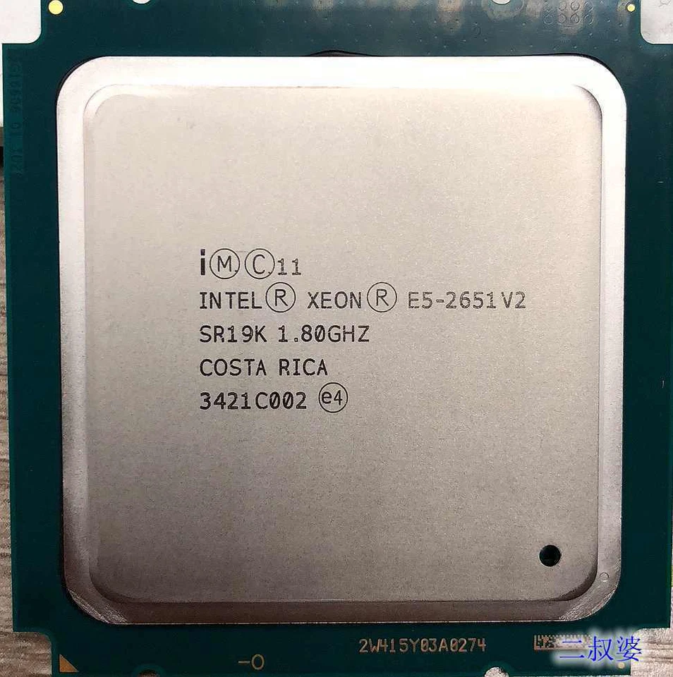 Intel Xeon E5-2651 V2 CPU 12-Core 24-T 1.80GHz 30MB SR19K LGA2011 95W Processor - Image 1 of 1