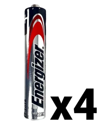 4 CUATRO PILAS ALCALINAS ENERGIZER AAAA E96 1.5V NUEVAS CADUCIDAD 2030 Foto 1 de 3