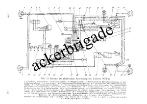 302270 Elektroplan Elektroschaltplan Schaltplan Belarus MTS 50 80 MTS50 MTS80 - Bild 1 von 2