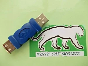 USB MALE TO USB FEMALE ADAPTOR JOINER USB FEMALE SOCKET TO MALE USB PLUG - Picture 1 of 3