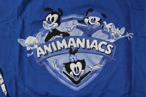The Hundreds x Animaniacs Long Sleeve Blue Shirt Waco Yakko Dott Pinky Brain XL - Picture 1 of 7
