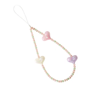 Mobile Phone Chain Girl Beaded Cell Lanyard Cellphone Wrist Strap - Zdjęcie 1 z 12