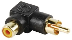 ANGLED MALE TO FEMALE HIGH END CINCH RCA PLUG PIONEER SAMSUNG YAMAHA - Bild 1 von 1