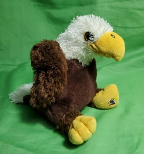 Original Webkinz Bald Eagle Brown and White 8" Ganz Plush Vintage Tag Stitch Emb - Picture 1 of 11
