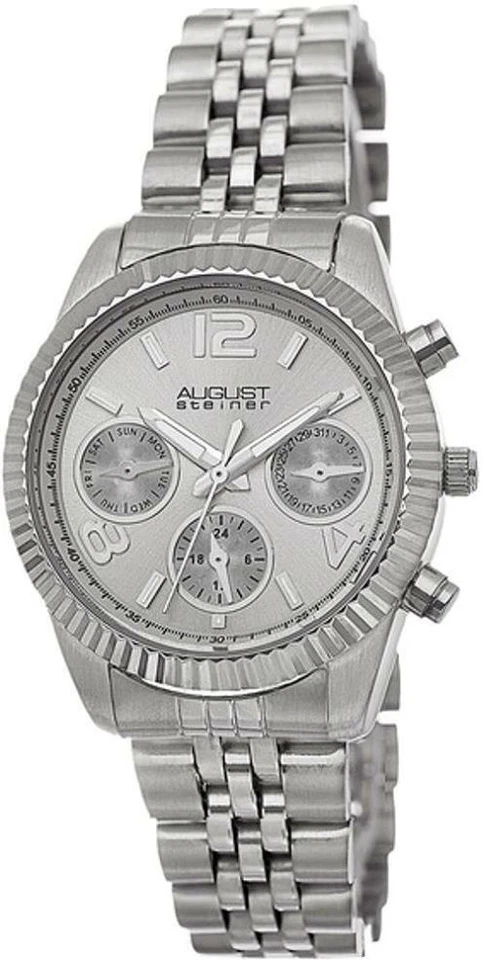 August Steiner Silver-tone Ladies Watch AS8103SS Item No. AS8103SS