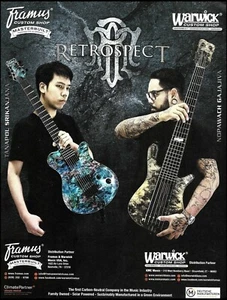 Retrospect Tanapol Srikanjana Framus Nopawach Gajajiva Warwick Guitar ad print - Picture 1 of 3