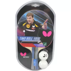 Timo Boll 1000 - Butterfly Table Tennis Bat with Rubber - Picture 1 of 4