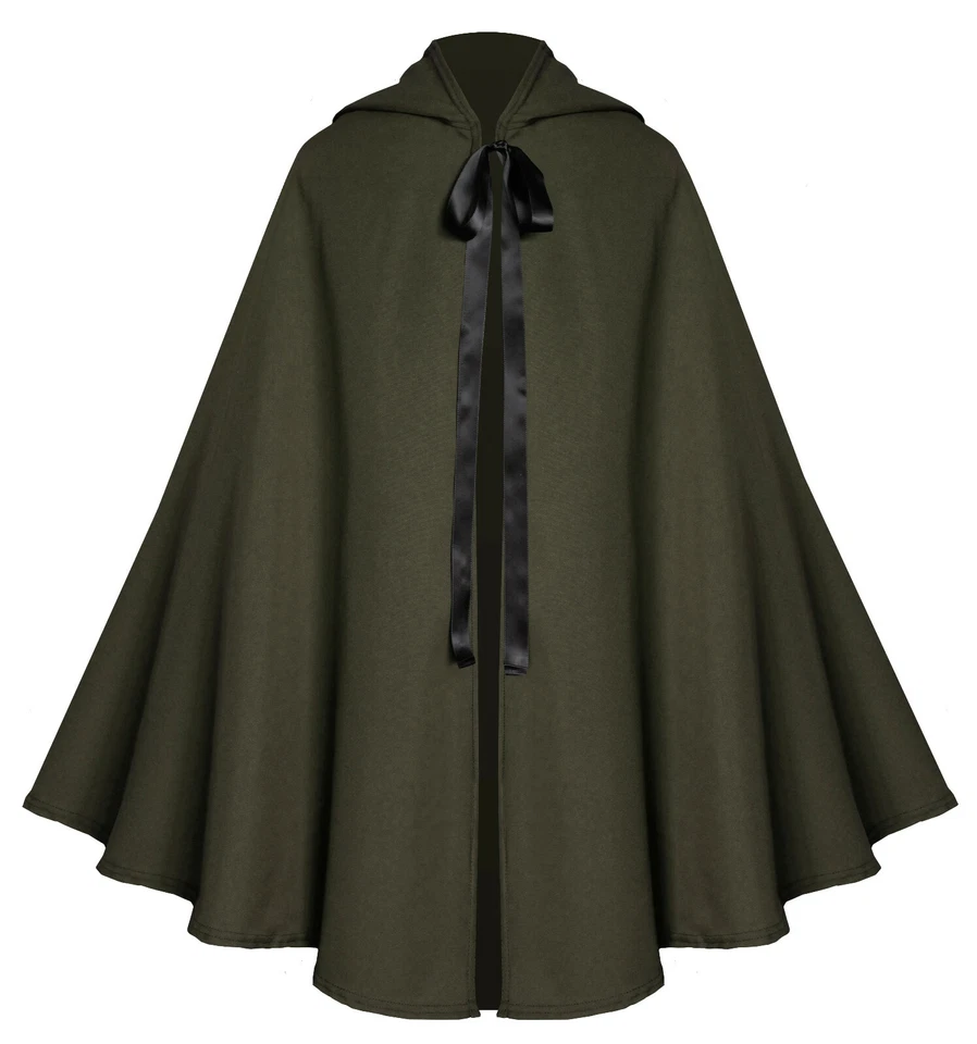 Capa Capelet Pirata Occidental Renacimiento Medieval Victoriano Steampunk Gótico Foto 1 de 1