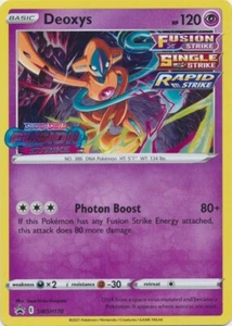 Deoxys - SWSH170 Pre Release Sword & Shield Promo LP-NM Pokemon TCG - Picture 1 of 1