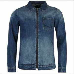 Firetrap - Distressed Full Zip Mens Jacket - New without Tags - Picture 1 of 6