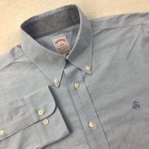Brooks Brothers Shirt Mens Large Blue Stretch Button Down Original Polo NEW K1 - Picture 1 of 10