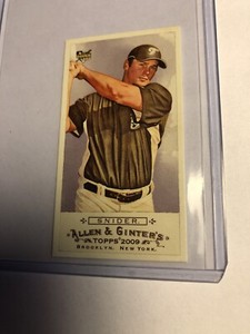 2009 Topps Allen & Ginter’s Travis Snider Rookie Mini #201 RC Bazooka Back