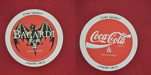Coca-Cola Bacardi Rum Fledermaus Brauerei Bierdeckel Bier - Picture 1 of 1