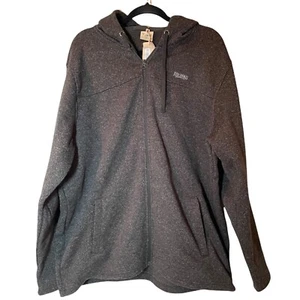 Giacca Red Head Durand Co uomo 2XL full zip cappuccio grigio nuovo cappotto poliestere - Foto 1 di 12