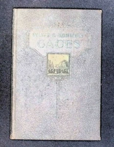 Gages Pratt and Whitney Hartford Connecticut Book 1929 Vintage HC Catalog - Imagen 1 de 12
