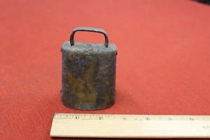 Antigua campana de cuello de cabra de vaca herramienta de granero de rancho de colección lácteos - Imagen 1 de 5