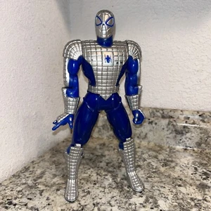 Vintage Spiderman Blue And Silver Loose Action Figure Toy Biz 1995 Marvel 10” D1 - Picture 1 of 2