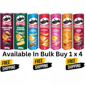 Pringles Original, Sour Cream & Onion,Texas BBQ,Salt & Venigar +++ New Flavour - Picture 1 of 35
