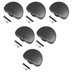 6x Tuning Peg Tuner Button Knobs for Acoustic Guitar Black - Picture 1 of 10