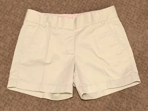 Pantalones cortos para mujer J Crew chinos rotos talla 4 verde claro caqui - Imagen 1 de 9