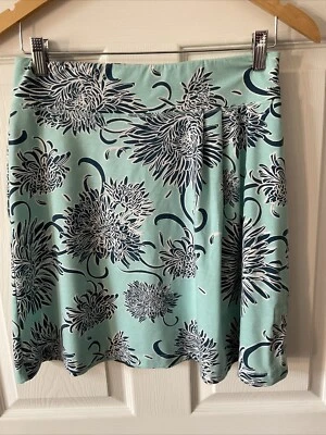 Falda Title Nine Breeze Ligera Deportiva Rosa Púrpura Floral Tejida Talla S Con Bolsillo Foto 1 de 4