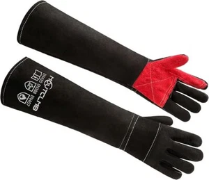 Long Welding Gloves 23.6 Inches 932℉,Heat/Fire Resistant Leather For Mig, Tig... - Picture 1 of 6