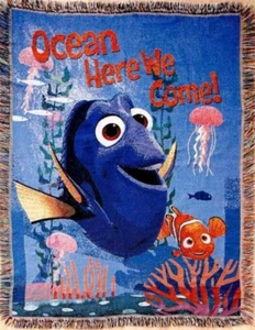 Disney Pixar Finding Dory Tapestry Throw Blanket NEW in Sealed Package! - Picture 1 of 2
