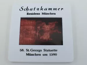 Schatzkammer Residenz Munhen ST GEORGE STATUETTE Einfarb-DIA Ritter - Bild 1 von 3