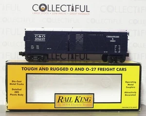 MTH RAIL KING - O GAUGE - CHESAPEAKE & OHIO STOCK CAR - TRAIN *BEAUTY* IN BOX - Picture 1 of 1