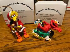 Vintage Grolier Sesame Street Big Bird & Elmo Ornaments 1993