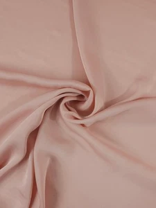 Peachy Pink Soft Poly Satin Fabric - Picture 1 of 4