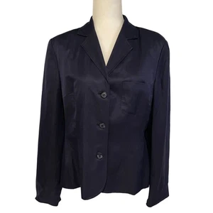 Chaqueta Blazer Worthington Mujer Seda Negra - Talla 12 - Imagen 1 de 3